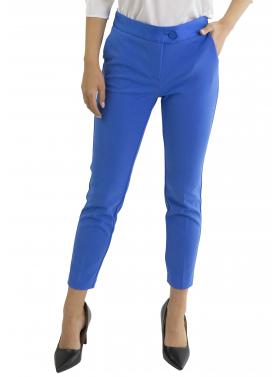 Pantaloni a sigaretta con banda effetto raso Imperial